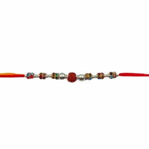 Rudraksh rakhi 925 silver RKSMR_9