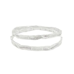 With Micro Stones 925 Silver Bangle