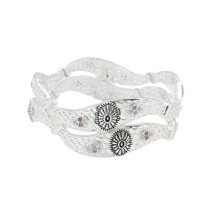 Oval Oxo 925 Silver Bangle