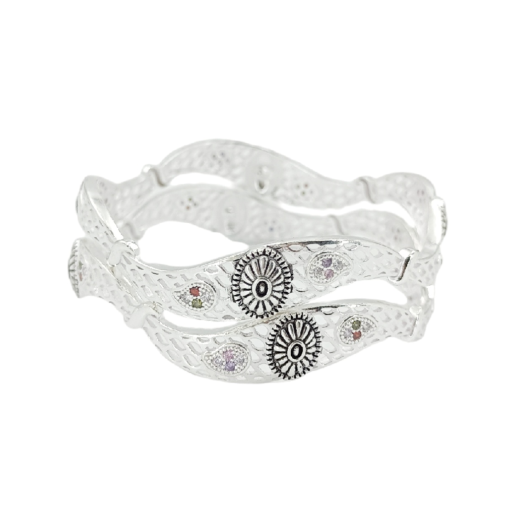 Oval Oxo 925 Silver Bangle
