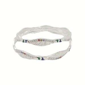 Tiny Flower 925 Silver Bangle