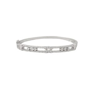 Moving Diamond Star 925 Silver Bracelet