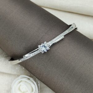 Solitaire With CZ 925 Silver Bracelet