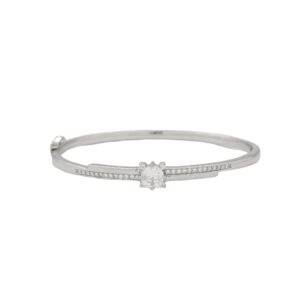 Solitaire With CZ 925 Silver Bracelet