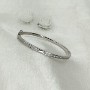 Line Cross 925 Silver Bracelet