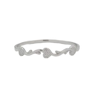 Tri Heart 925 Silver Bracelet