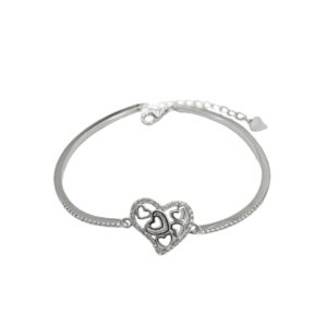 Hearts Inside 925 Silver Bracelet
