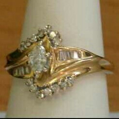 Gold Ladies Indian Fancy Ring