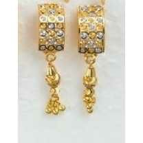 22K / 916 Gold Ladies Indian Latkan Earrings