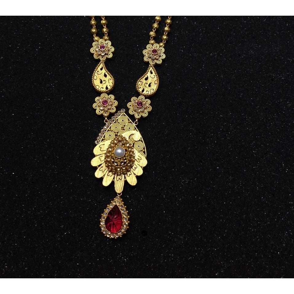 22KT Gold Ladies Indian Antique Special Necklace