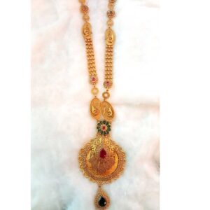 22KT Yellow Gold Ladies Indian Antique Necklace