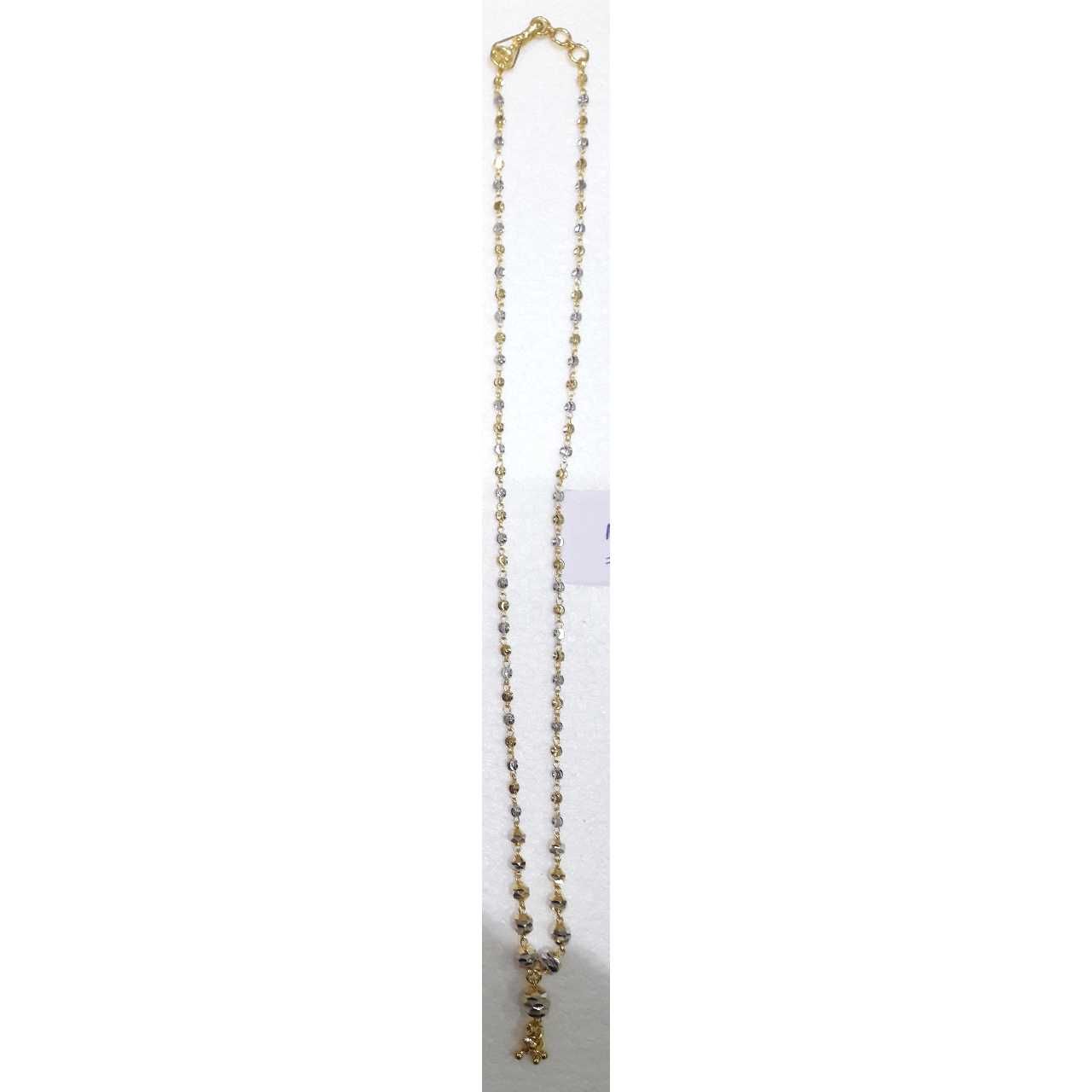 22KT Gold Vertical Long And Short Chain