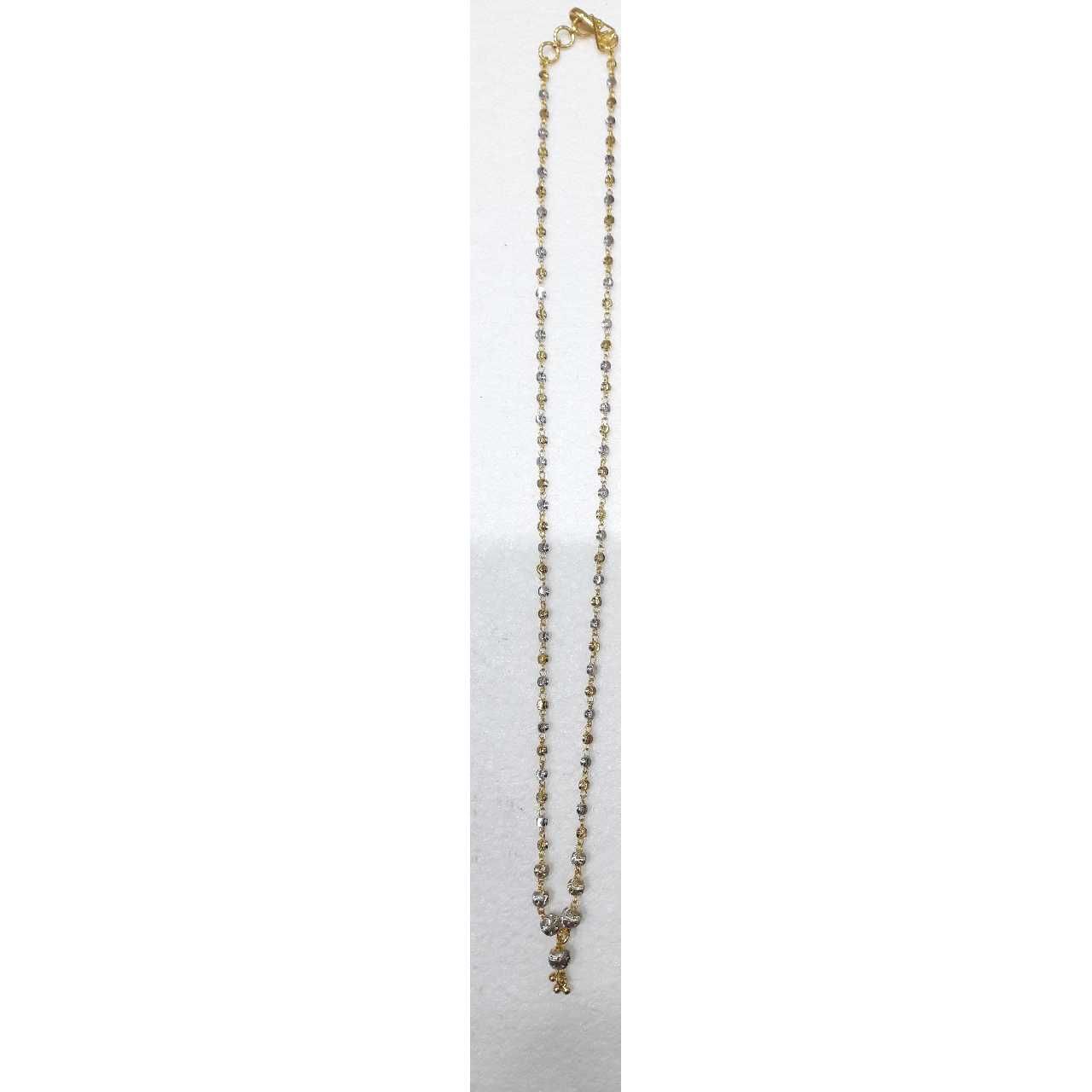 22KT Gold Vertical Long And Short Chain