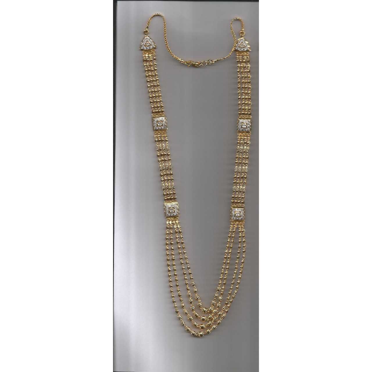 22KT Gold 2-8 Line Vertical Chain
