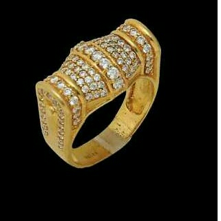 22K Gold Ladies Indian Fancy Ring