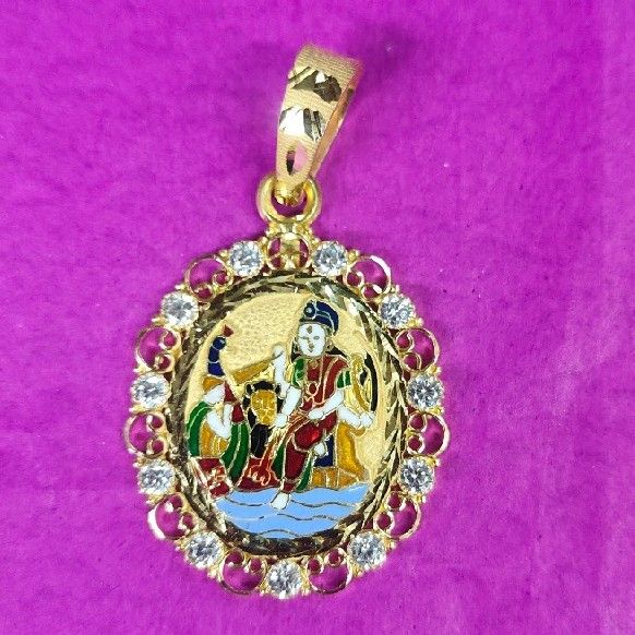 22kt. Gold Handmade Vahanvati Ma Mina Pendant