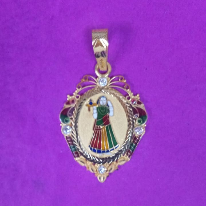 22K Gold Meena Majisa Maa Pendant
