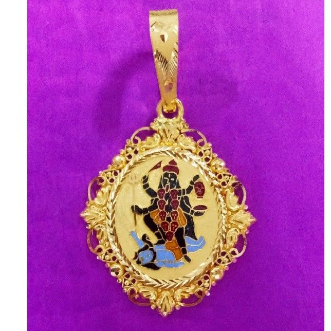 22kt. Gold Antique Mahakali Ma Mina Pendant