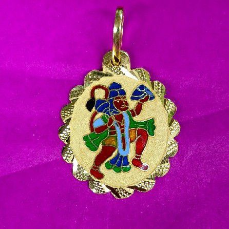 22 Kt. Gold Clasic Hanumanji Mina Pendant
