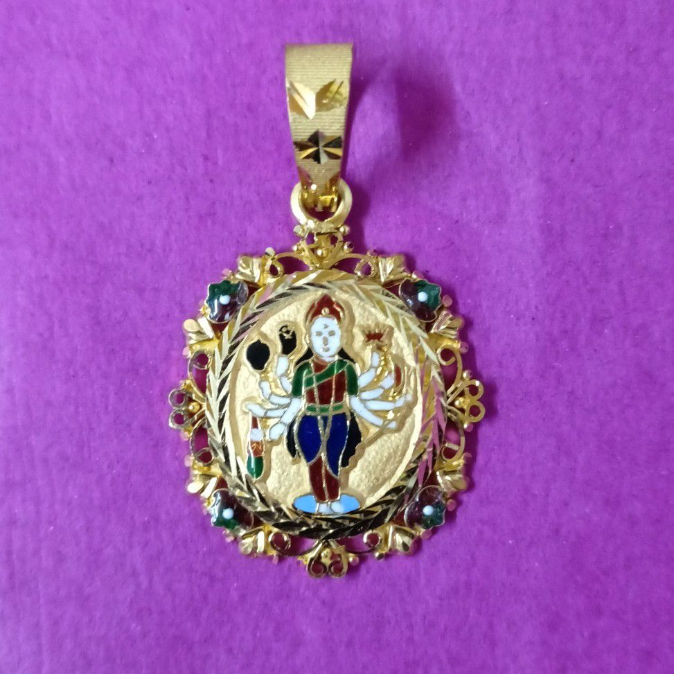 916 gold royal daily wear sadhi ma mina pendant