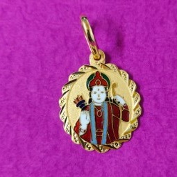 Gold unique daily wear pendant sagp09
