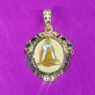 916 Gold Elegant Bapa Sitaram Mina Pendant