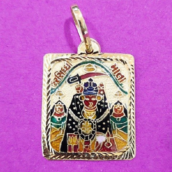916 gold harsiddhi ma mina pendant