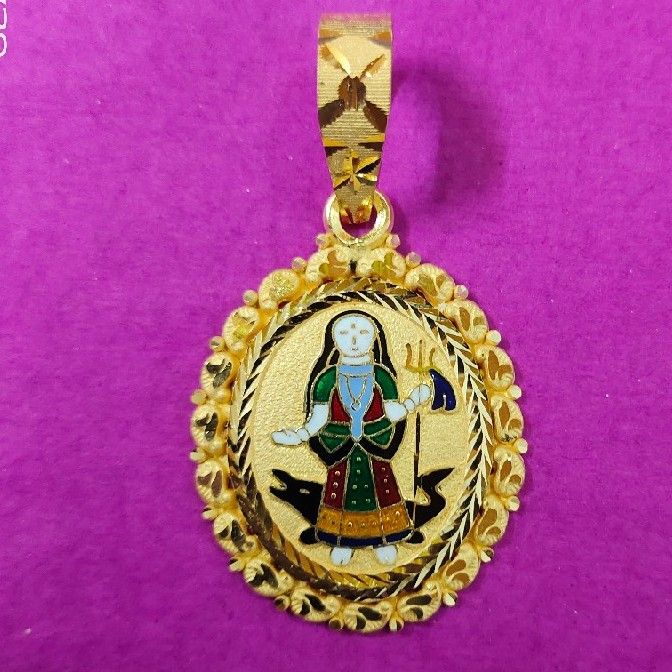 916 Gold Fancy Pendant Khodiyar Ma Minavala