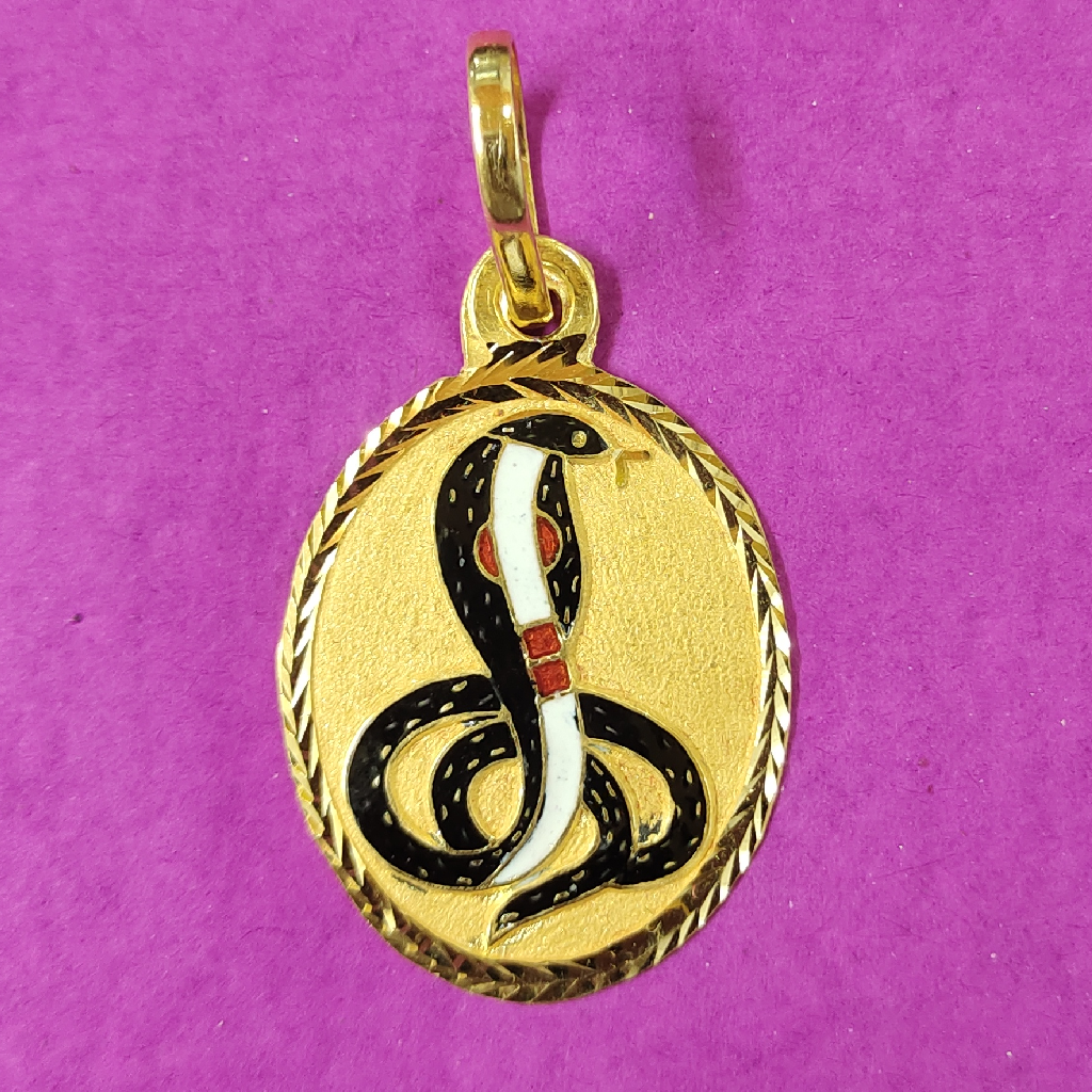 22kt Gold Gents Goga Maharaj Mina Pendant