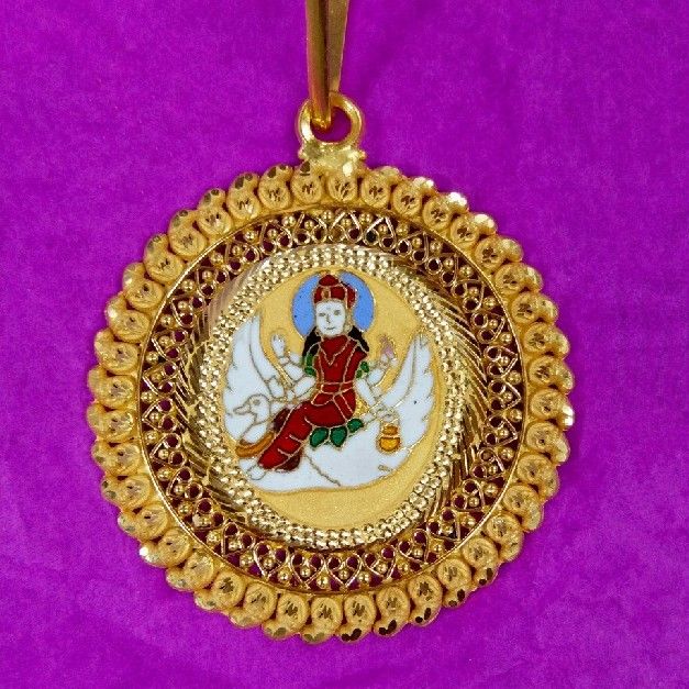 916 Gold Handmade Brahmani Ma Mina Pendant