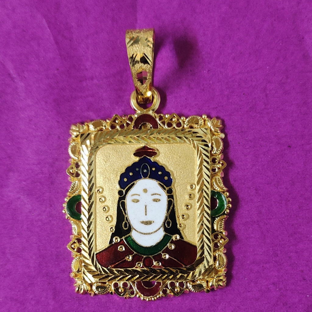 916 Gold Fancy Chehar Ma Pendant