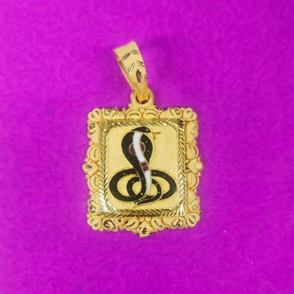 Rectangle goga maharaj fancy mina pendant