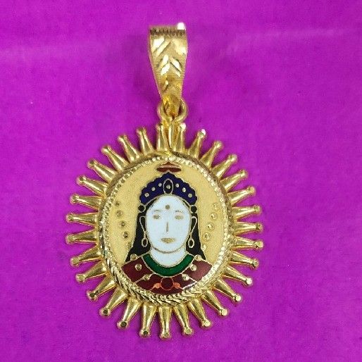 916 Gold Chehar Ma Mina Pendant