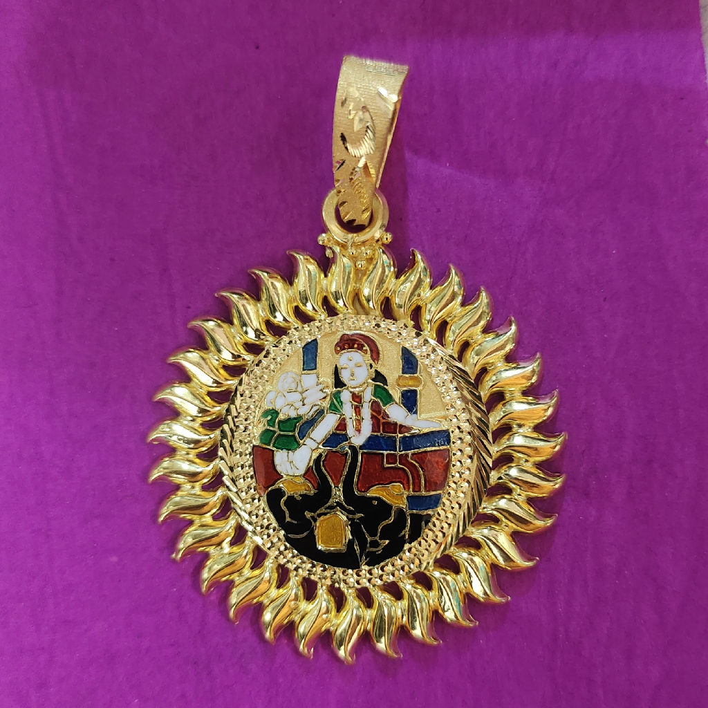 916 Gold Shakti ma mina pendant