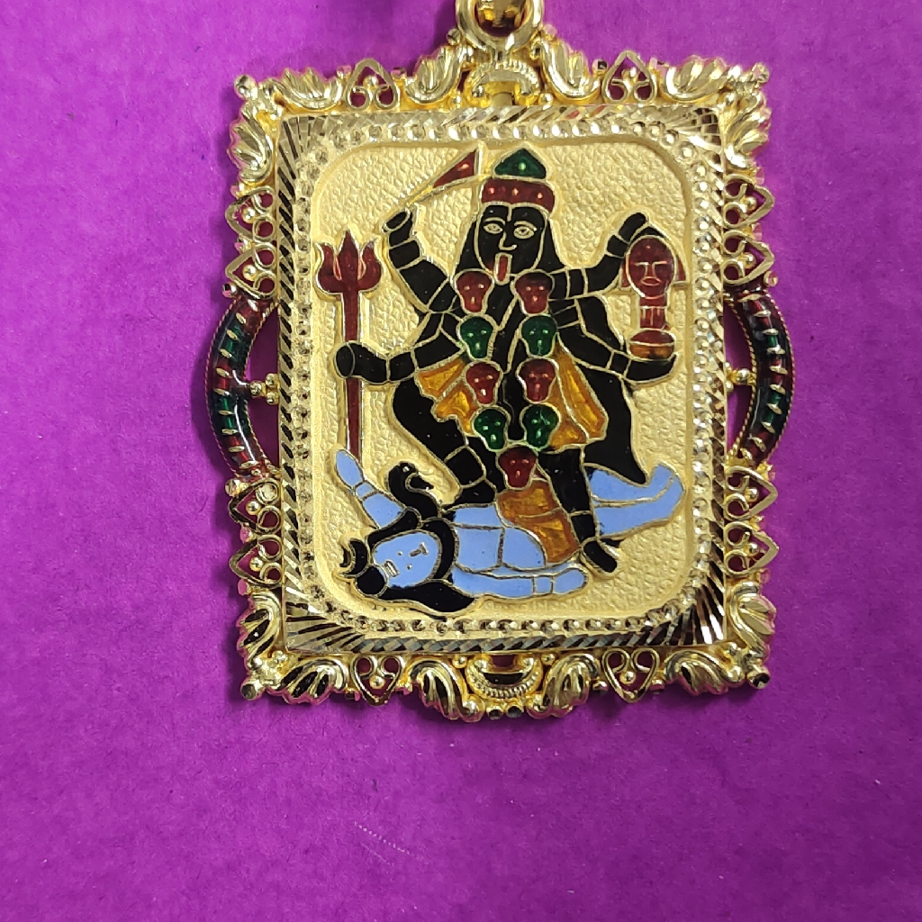 Gold Mahakali maa mina pendant