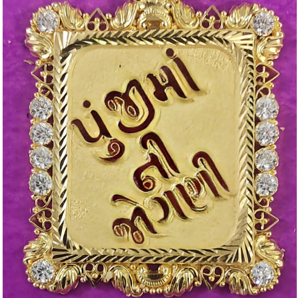Gold With Meenakari Pendant