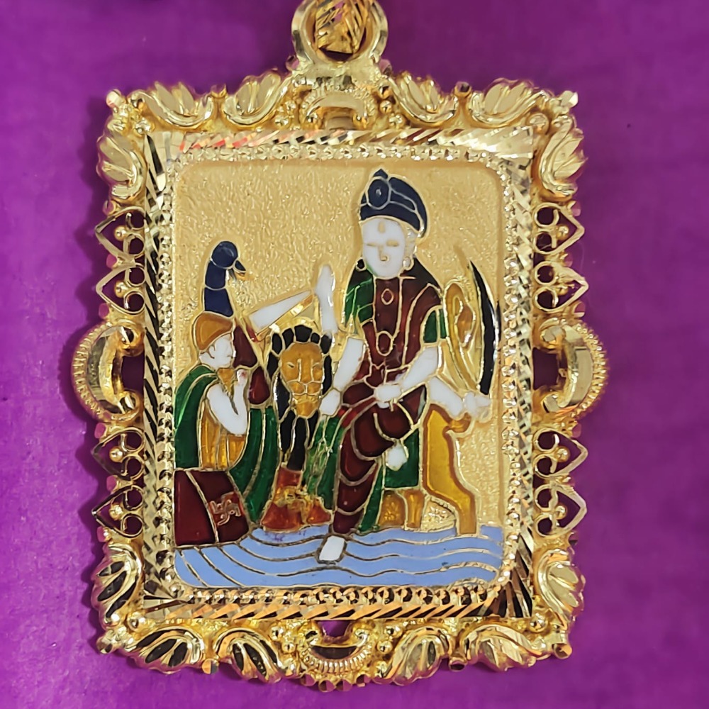 Gold vahanvati mata pendants