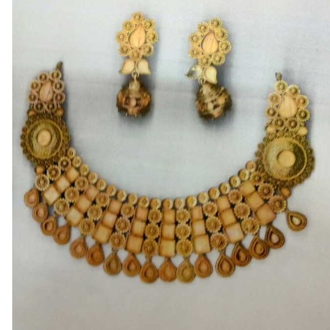 22k Gold Jadtar Necklace Set