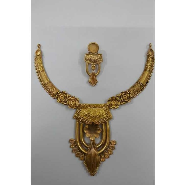 22k Gold Jadtar Necklace Set