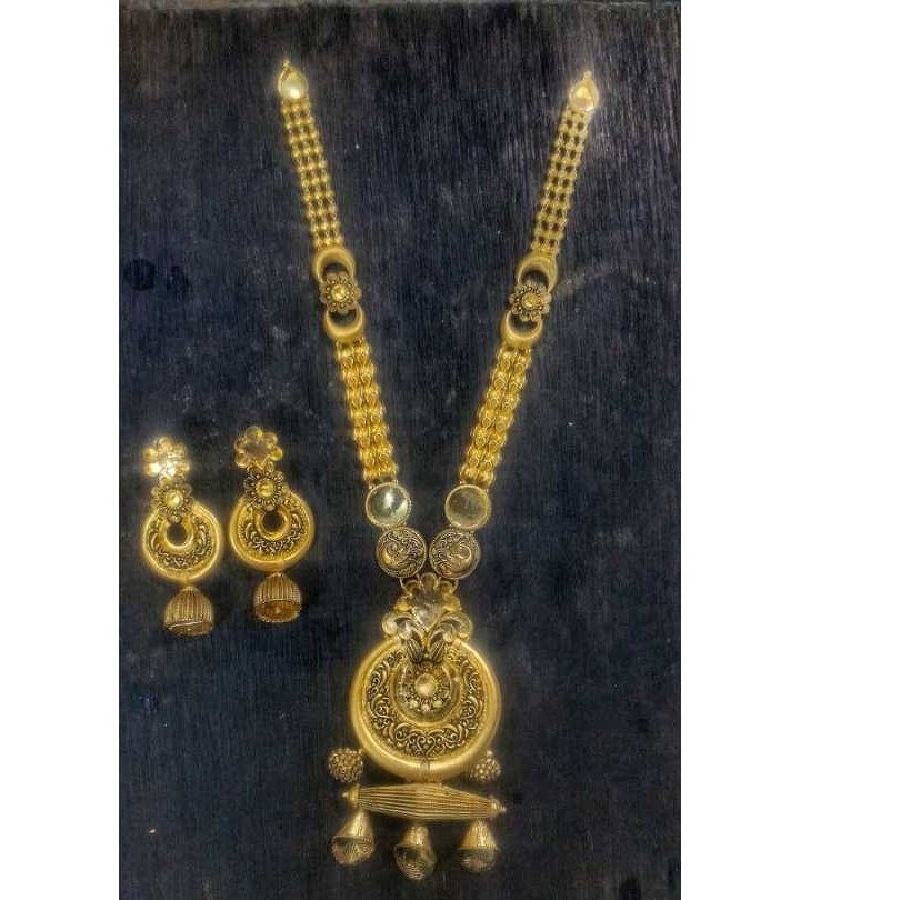 22k Gold Jadtar Necklace Set