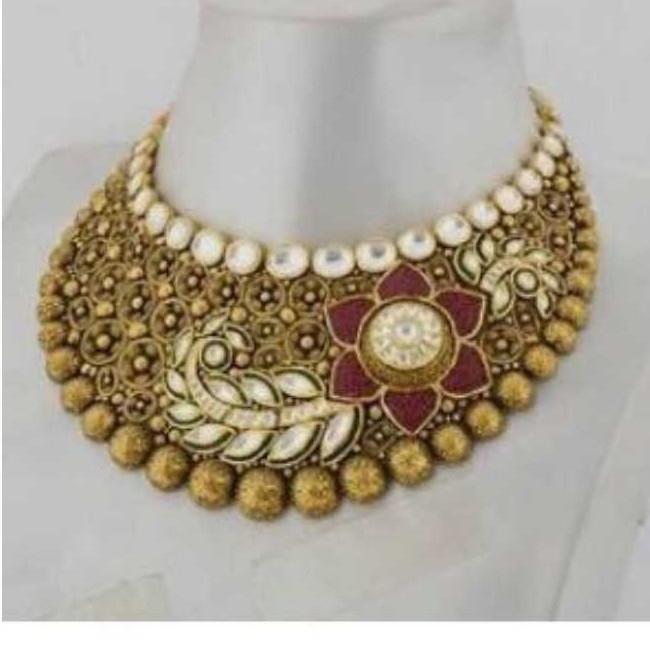 22KT Gold Ladies Jadtar Necklace
