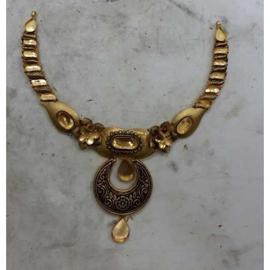 22k Gold Jadtar Necklace