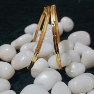 22K Yellow Gold Plain Bangle