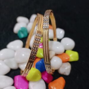 916 Gold Machine Cut Copper Kadli Bangle