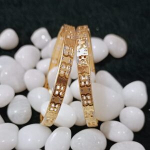 22K Gold Machine Cut Bangles