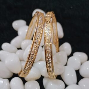 22K Gold Micro Design Copper Kadli Bangle
