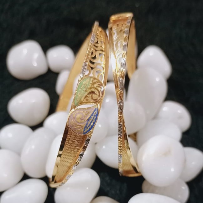 22K Gold Colorful Copper Kadli