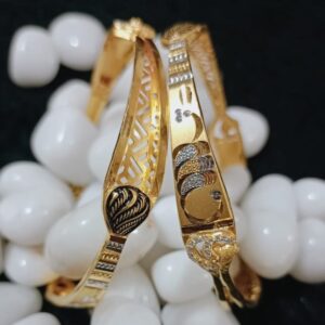 22K Gold Machine Cut Bangles