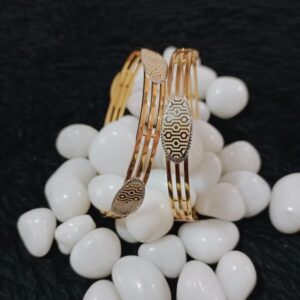 916 Gold Triple Pipe Kadli Bangle