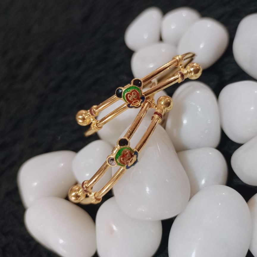 916 Gold Micky Design Baccha Copper Kadli